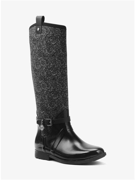 michael kors tweed boots|Michael Kors waterproof boots.